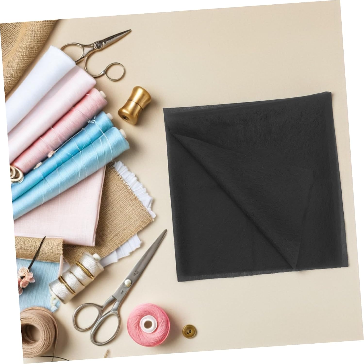 Black Light Weight Fusible Interfacing for Sewing and Quilting