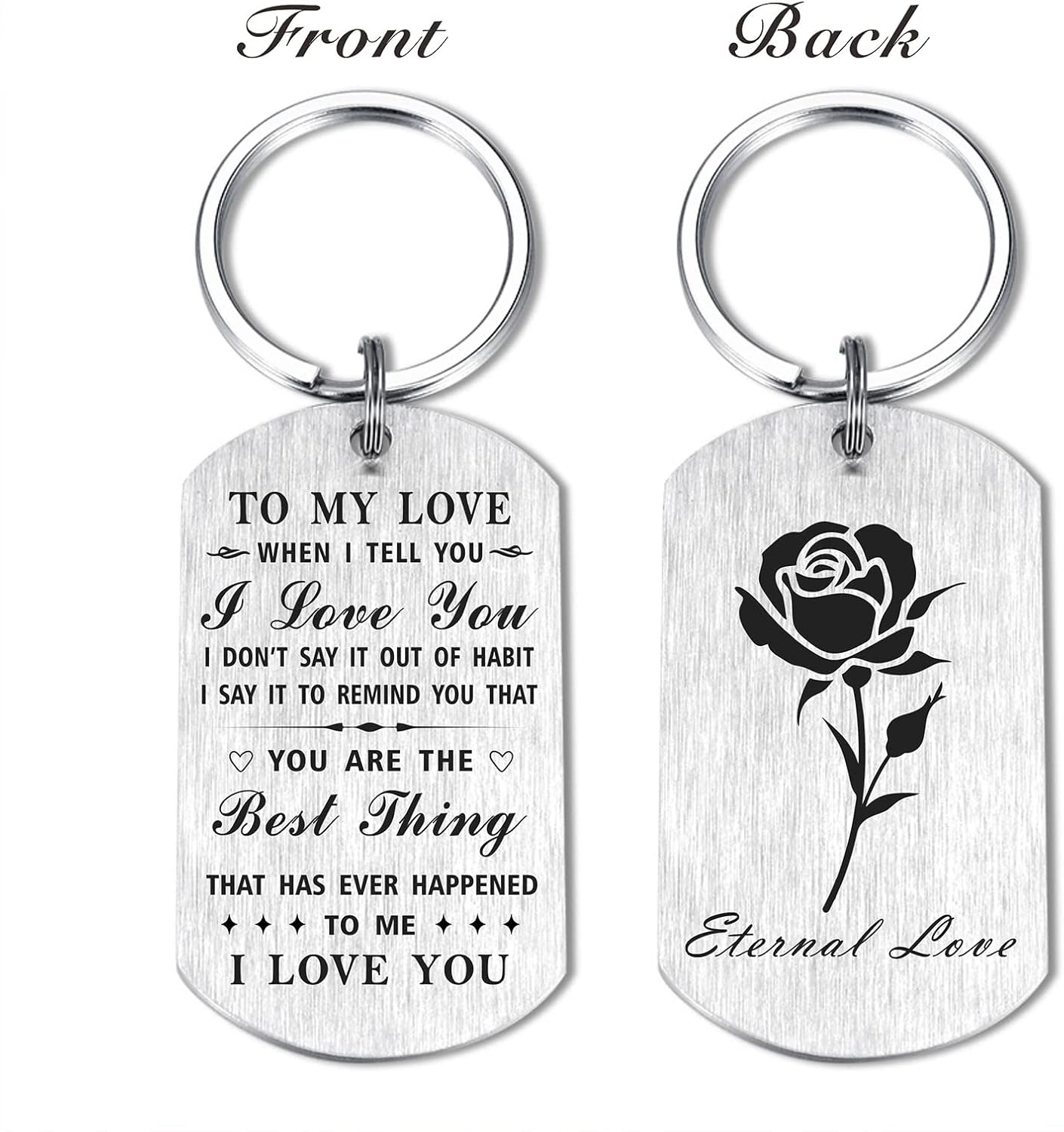 Yobent to My Love Gifts for Girlfriend Her Women, Romantic Valentines Day Gift Present for Wife, When I Tell You I Love You Gift Birthday Ideas