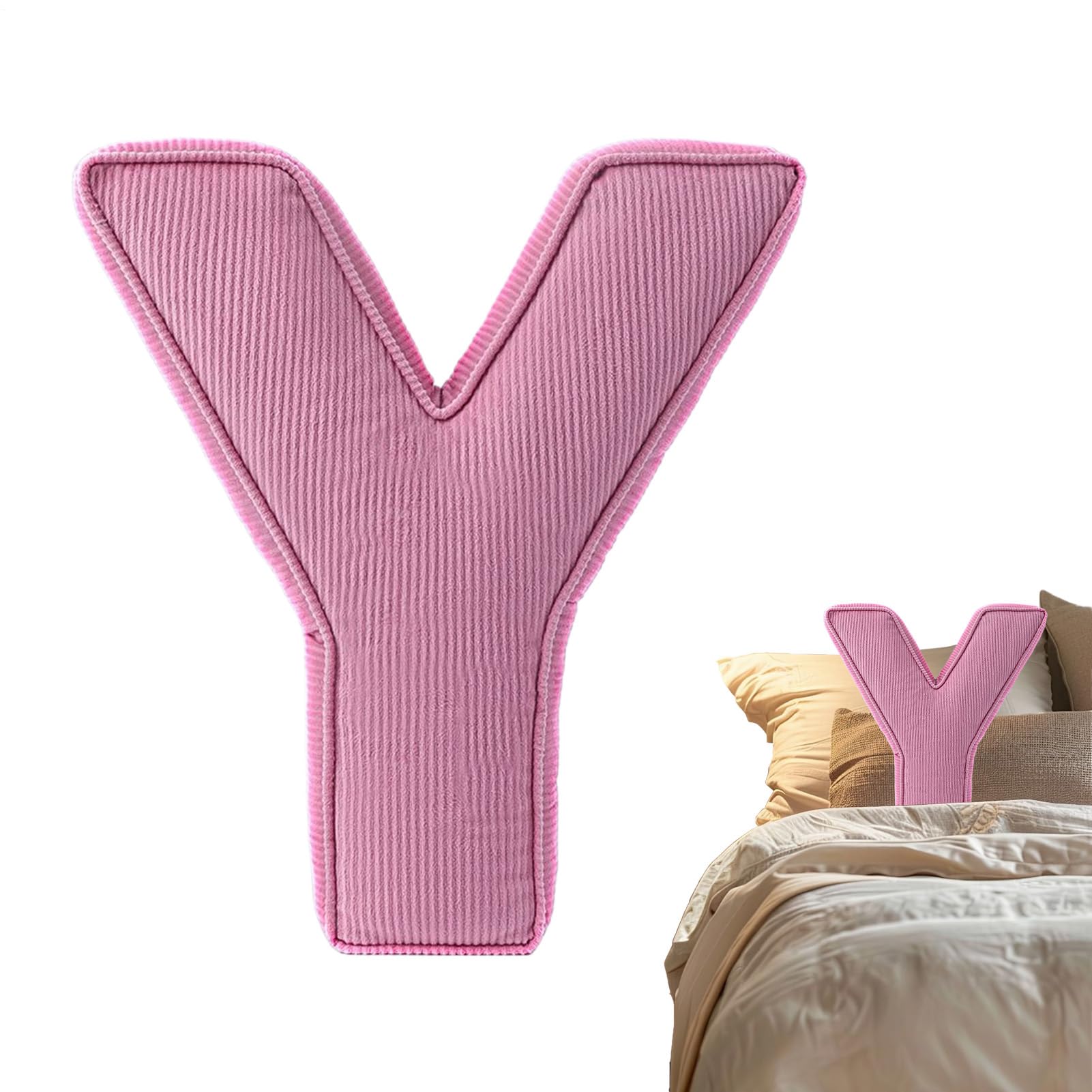 Coussin lettre alphabet pour déco de chambre d'enfant et salon cocooning