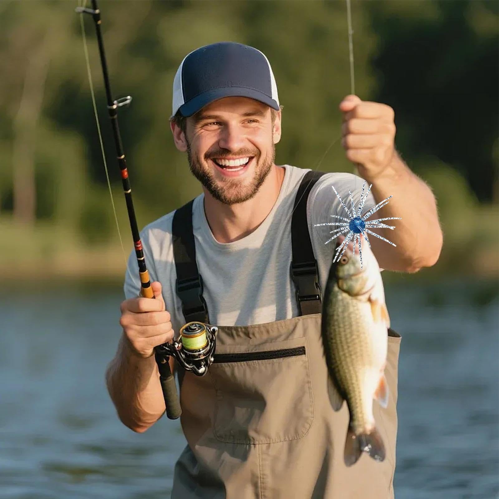 Señuelo de Pesca para Erizo Marino Cebo Flotante y Suave