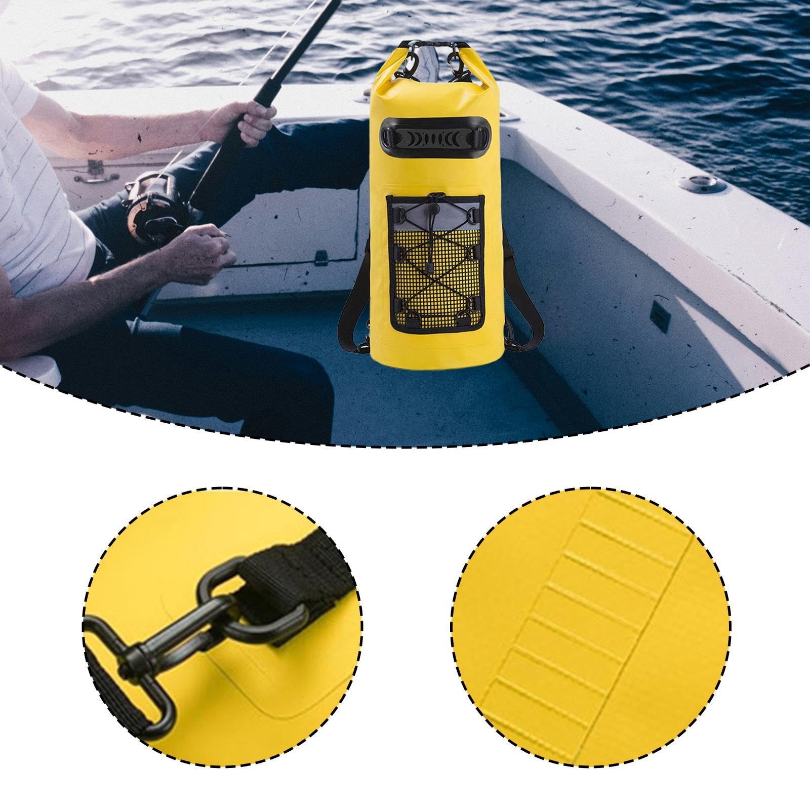 Sac à Dos étanche pour La Natation, Le Rafting, La Plage et Le Kayak