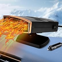 Car Heater, 2-in-1 Car Heater Defroster, 12 V 150 W Car Heater, Portable Car Heater Fan for Car Cigarette Lighter 360° Rotatable Windscreen Heater for Car, Motorhome
