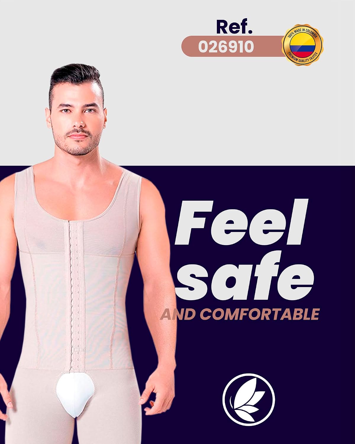 Fajitex Compression Garments Fajas Colombianas Para Hombre Bodysuit Shapewear Shirt Girdle for Men Shaper Liposuction