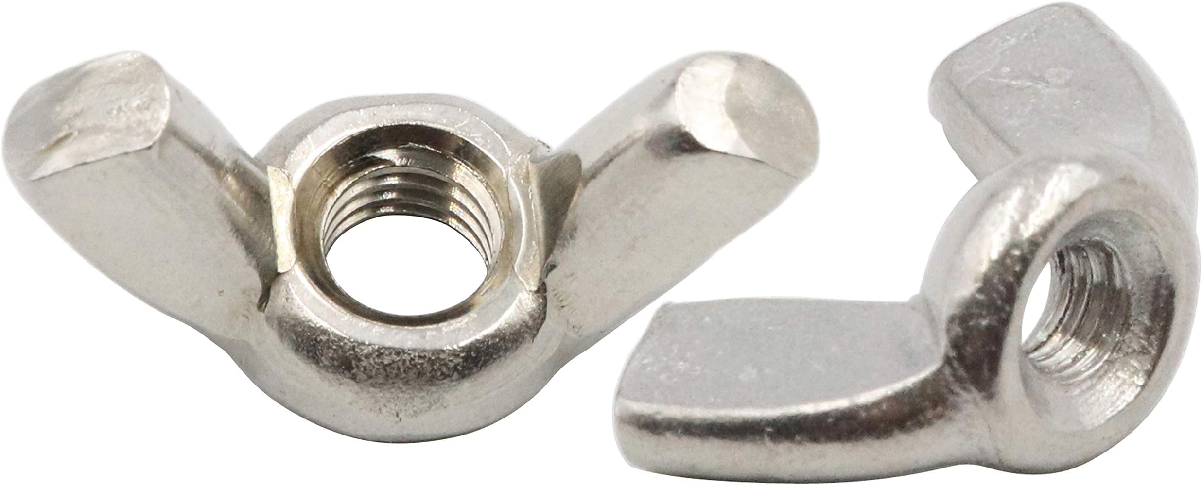 LBY 20pcs Wing Nuts, M3 Wingnut Butterfly Wing Nuts, Hand Twist Tighten Ear Butterfly Nut, Stainless Steel Silver
