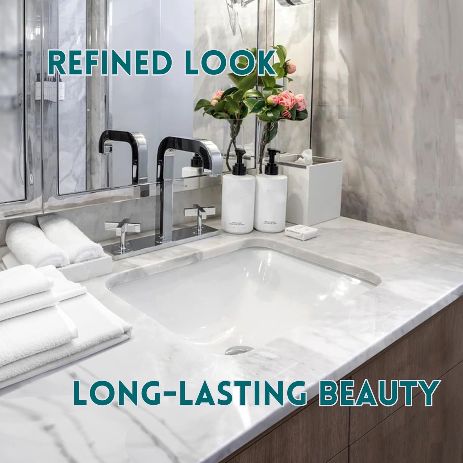Undermount Bathroom Sink – 18"x12 White Rectangular Single Bowl Sink with Overflow, for Vanity – Porcelain Enamel Glaze Ceramic, Scoop Bottom, Template Included HP-1812W