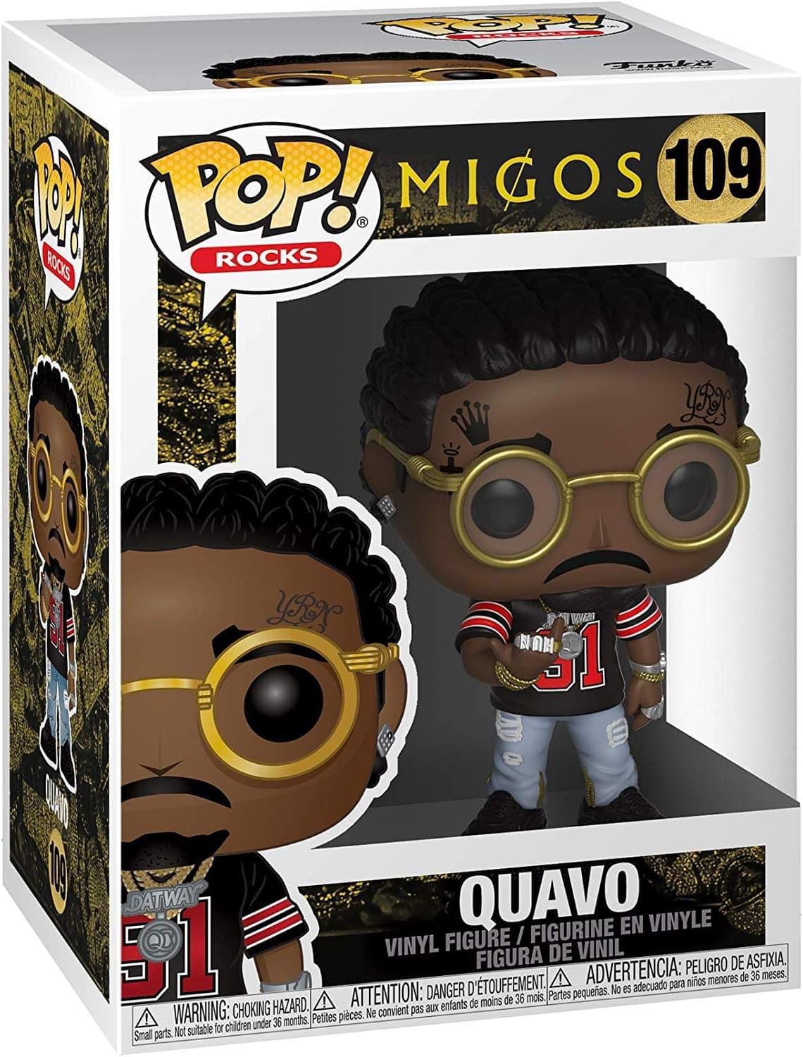 Funko Pop! Rocks: Migos - Quavo, Multicolor - Image 3