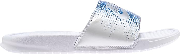 red white and blue nike sandals