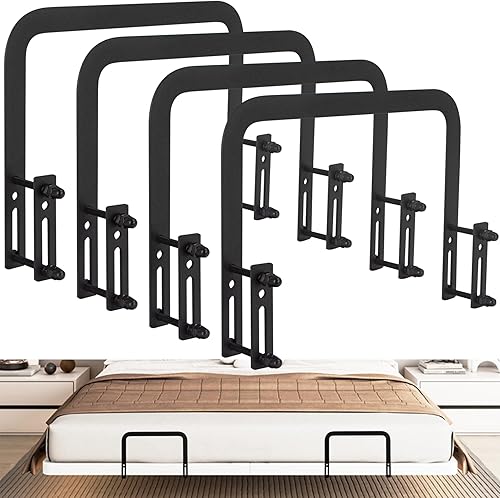 Miniatura 13 de Soporte de barra de retención de colchón, 4 piezas, evita que el colchón se deslice en la plataforma, ajustable y camas de caravana