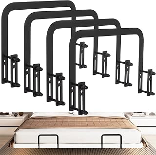 Metal Bed Frame Mattress Slide Stopper(H5.2) 4Pcs Keeping Mattress from Sliding for Foot of Adjustable Beds