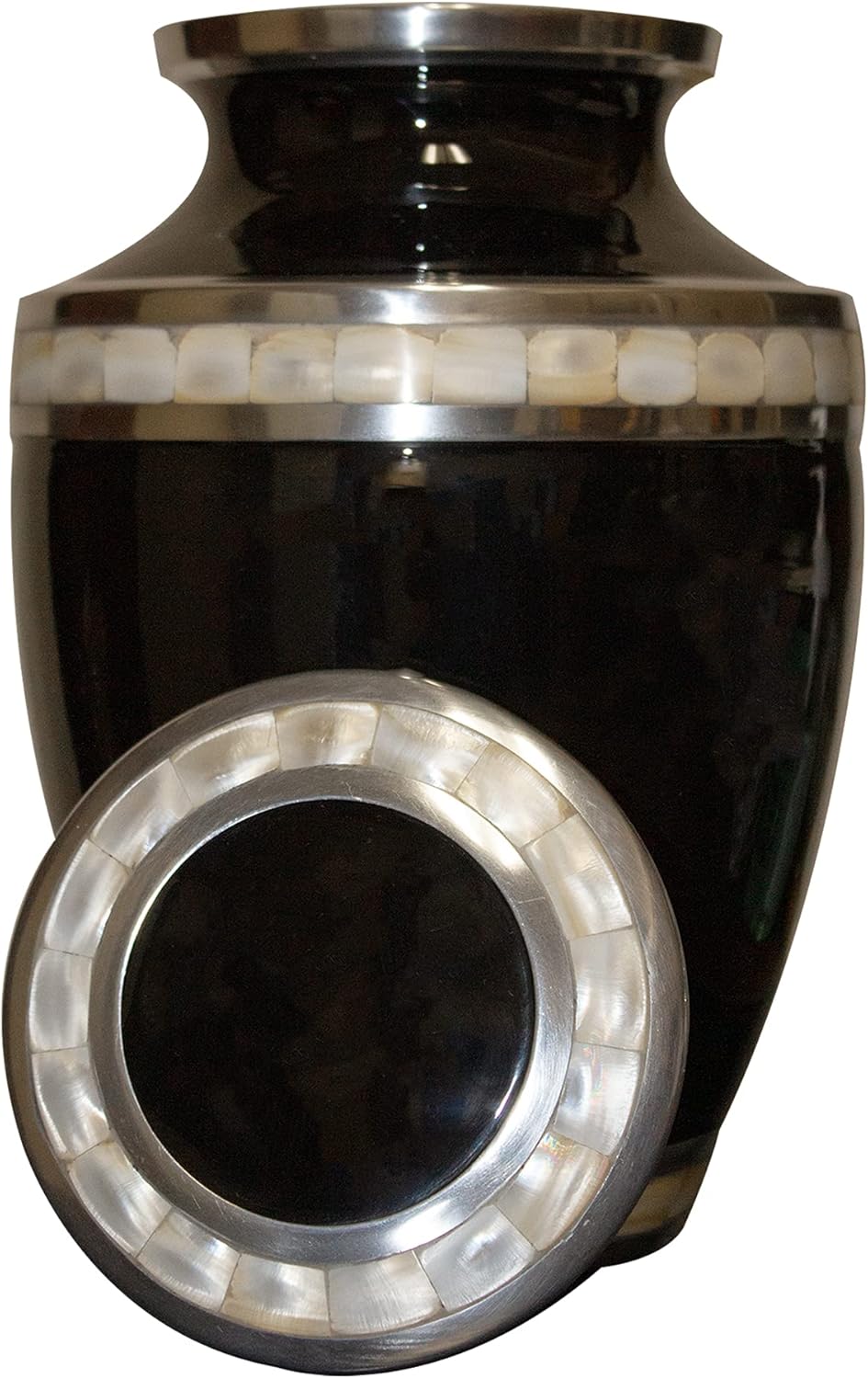 Motorcycle Cremation Urn, Customized Human Adult Funeral Urn for Bike Riders, Personalization on Multiple Colors (Black)