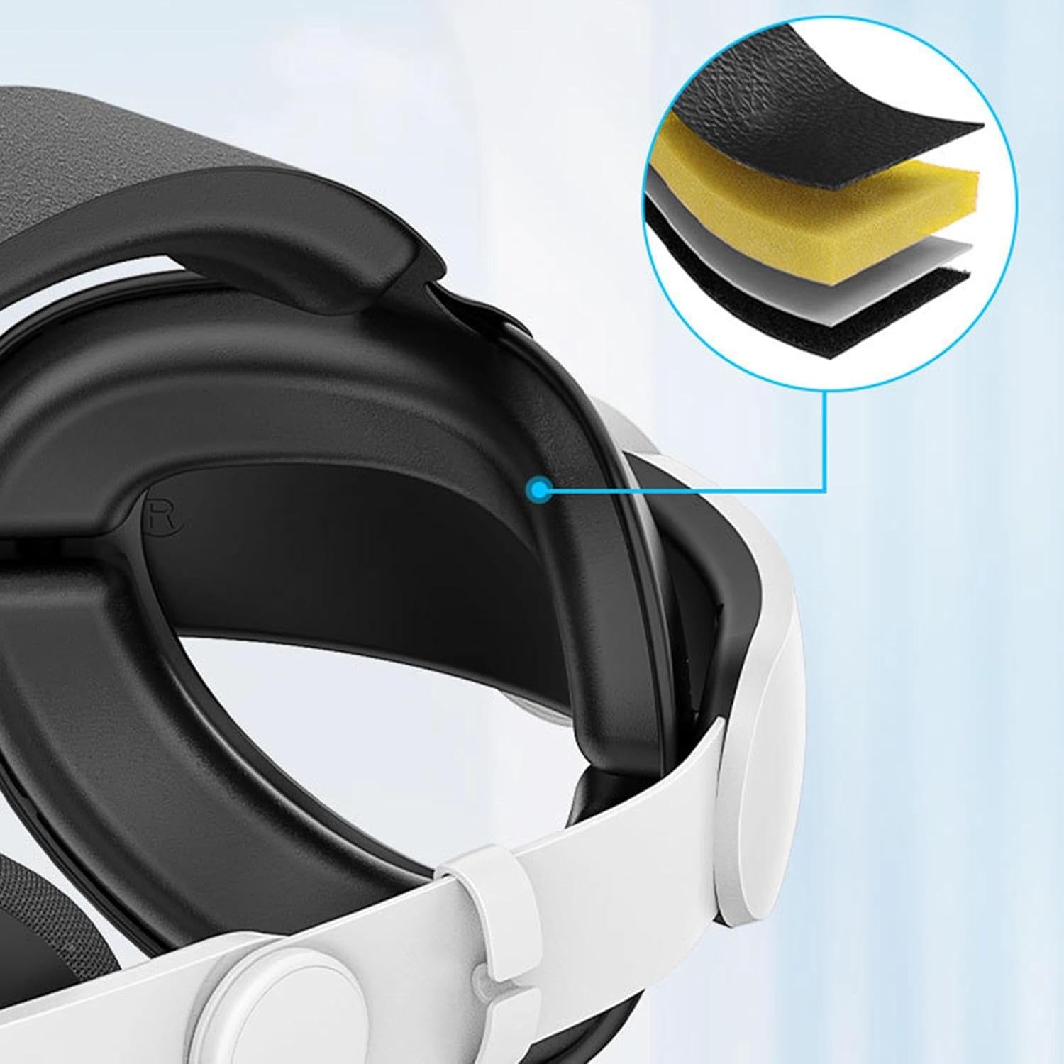 Head Strap Compatible with Meta Quest 3S/Quest 3 VR Headset Accessories, Elite Strap Replacement Enhanced Support Comfort VR Headband, Gift for Kids and Adults