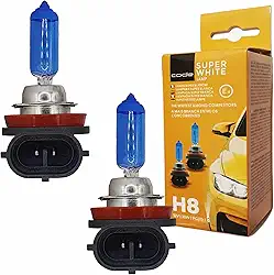 Par Lampadas H8 12v 35w - Super Branca Farol De Milha Carro