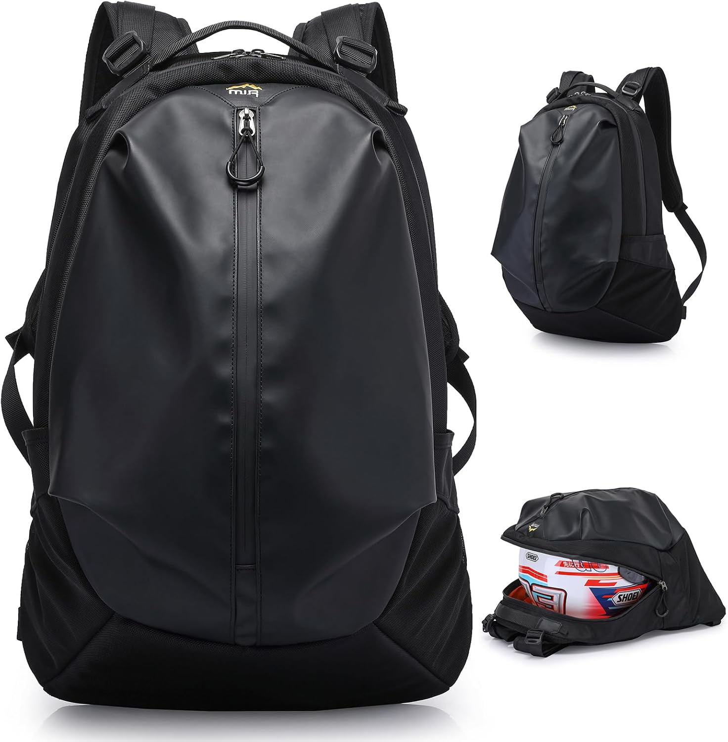 Motorcycle Backpack for Men 35L Waterproof Helmet Backpack for Travel Daily Office Trips Motorcycle Accessories