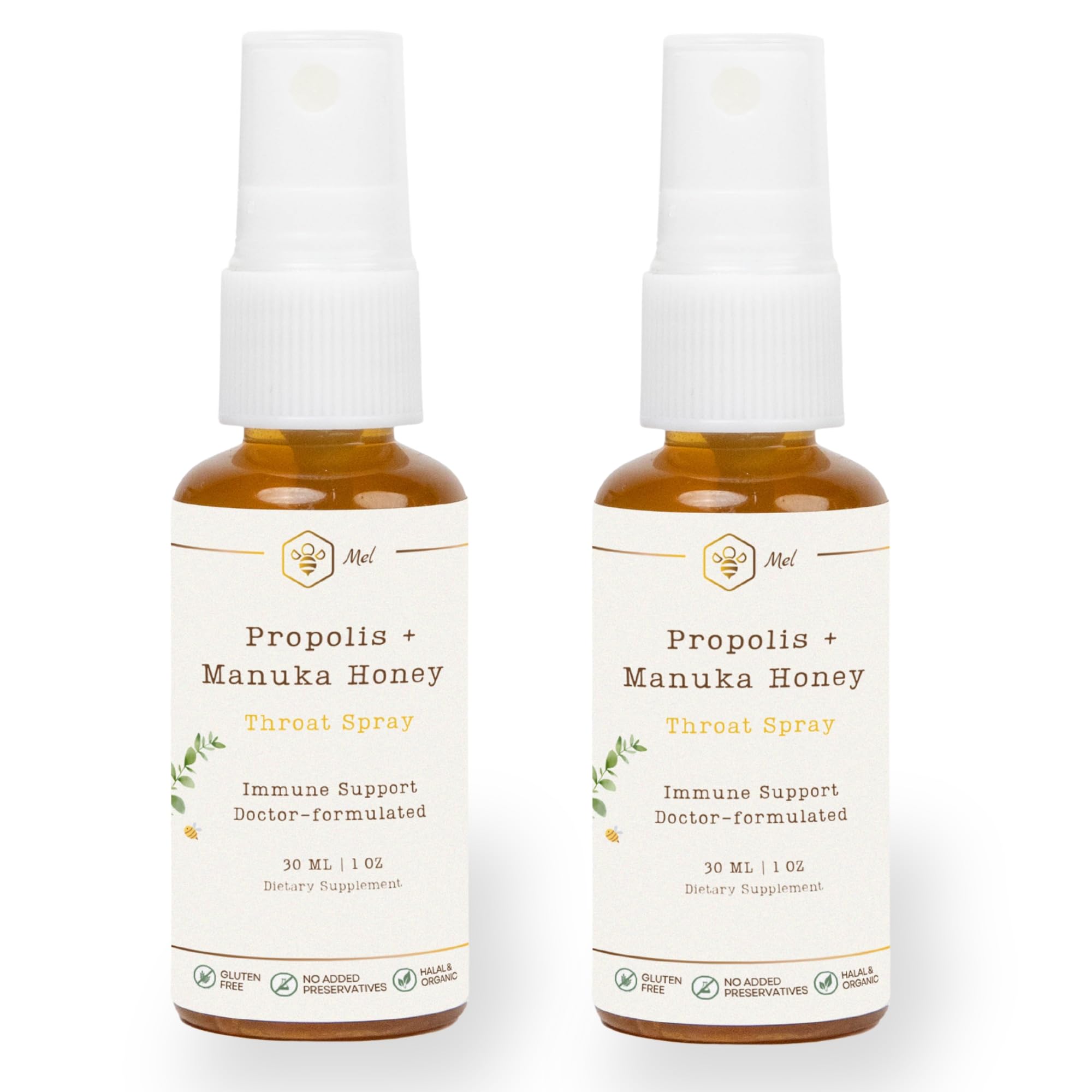 Propolis Throat Spray with Manuka Honey & Bee Propolis By Mel Honey, Soothing Throat Comfort, Immune Support, Gluten-Free, Alcohol-Free, Non-GMO, Keto, 1.01 fl oz — Amazon image 8
