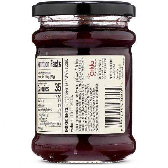 Felix Wild Natural Lingonberries - 10 oz