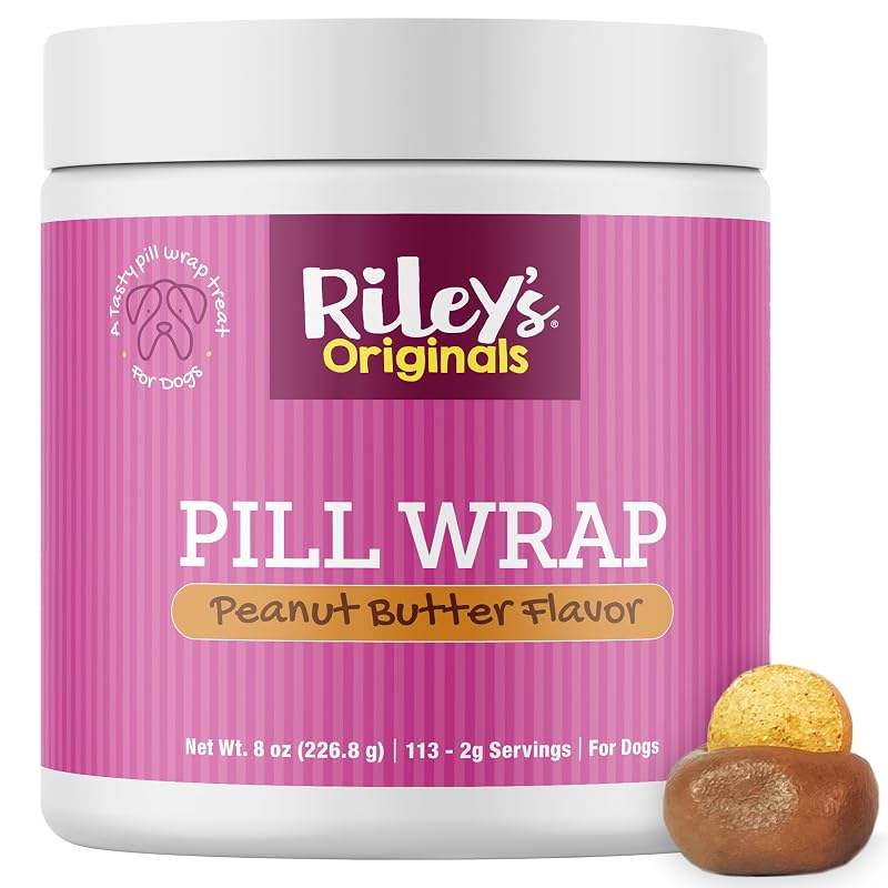 Pasta sabor amendoim para envolver comprimidos de cães Riley's 227 g
