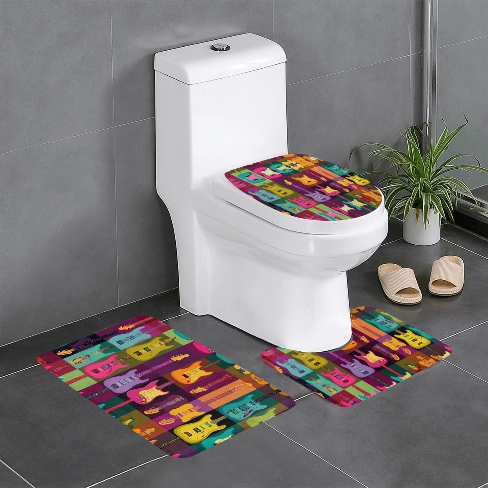 Tapis de salle de bain antidérapants pour meuble-lavabo et WC au quotidien
