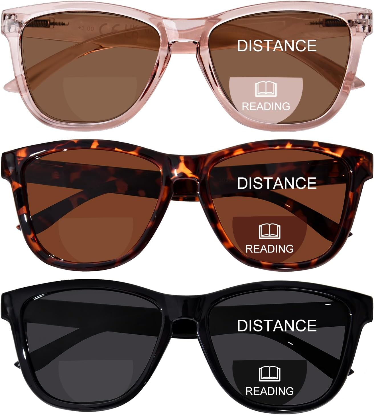 Bifocal Reading Sunglasses for Women Men Stylish Outdoor UV Protection Reader Sungl...