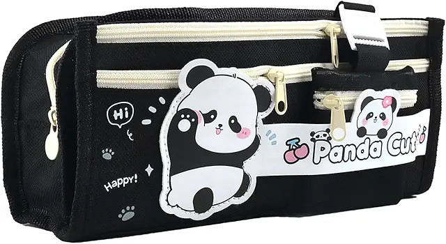 Trousse Kawaii Panda Grande Capacité - Étui Crayons Multifonction