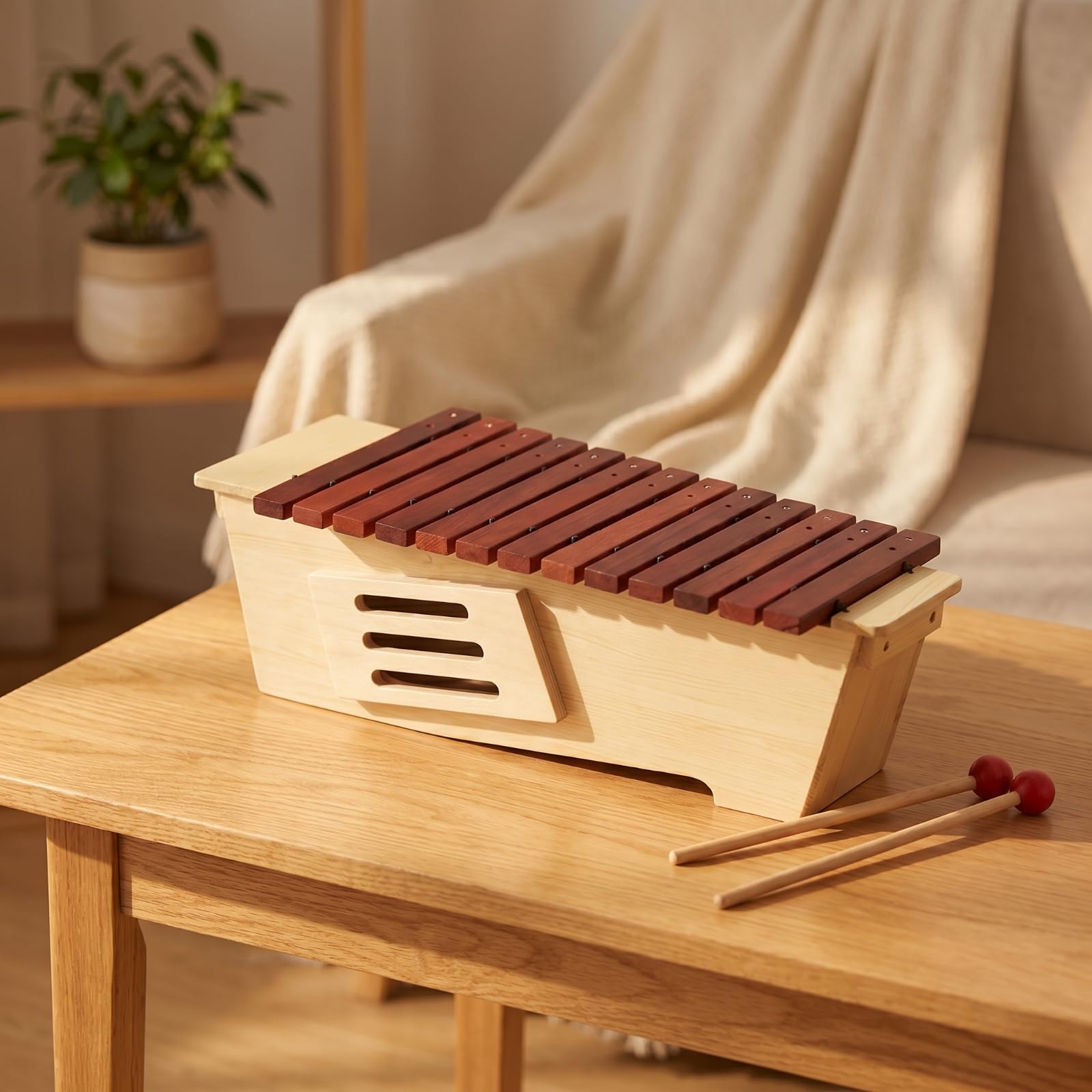 Xilofono Educazione Musicale Xilofono in Legno Didattico Battente per Insegnanti di Musica, Bambini, Scuola Prescolare, Alto
