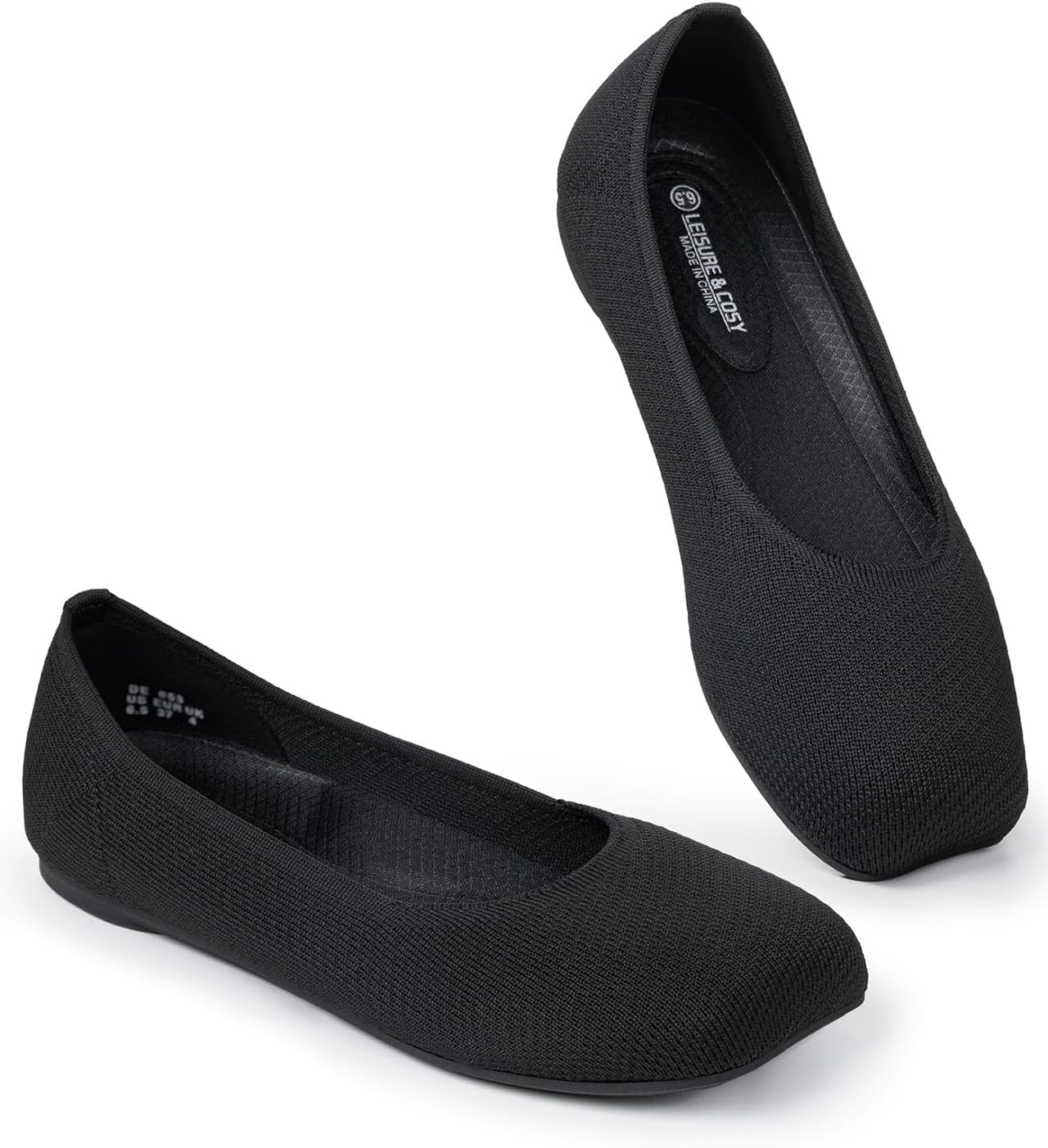Women's Wide Toe Box Ballet Flats Dressy Shoes