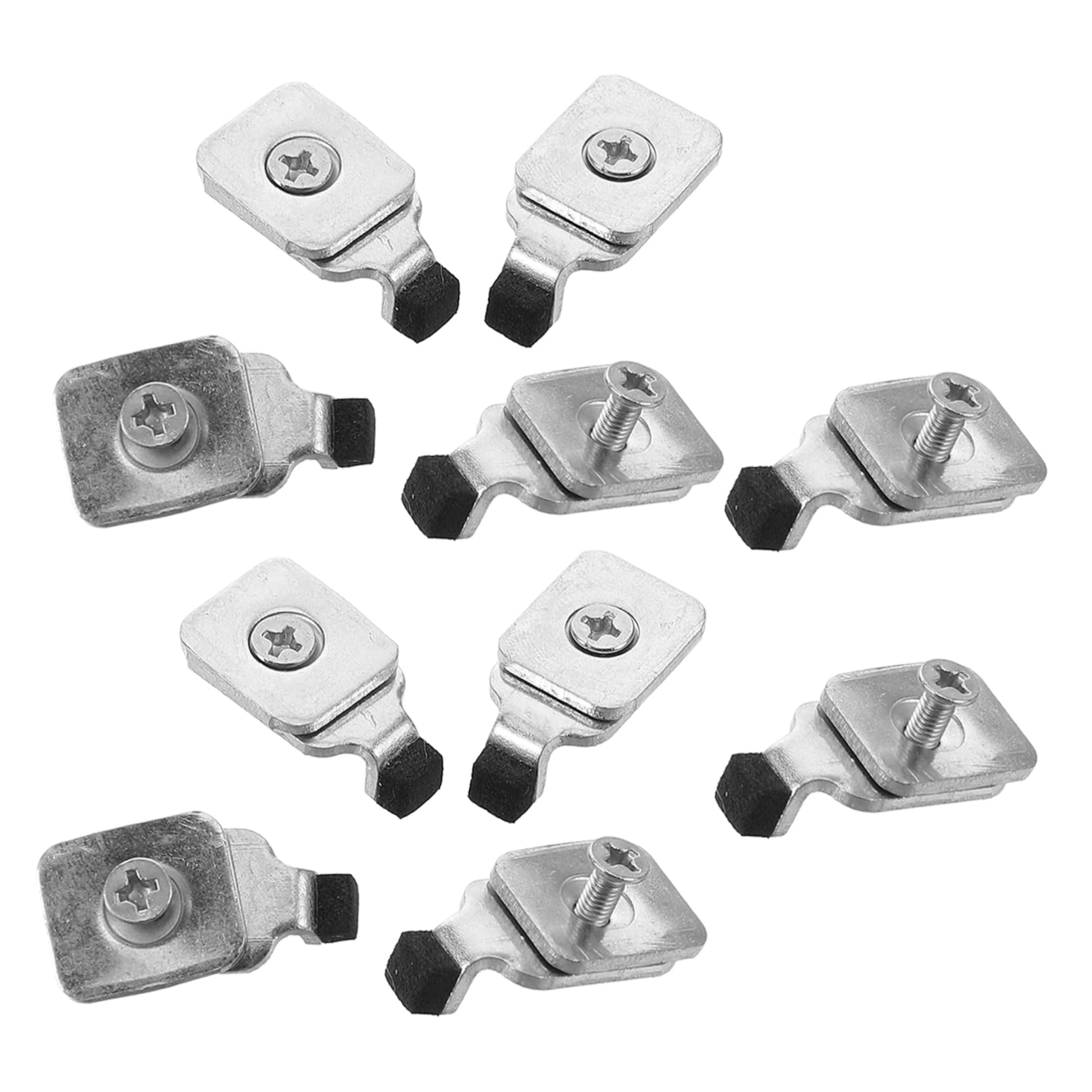 VINTORKY 10pcs Iron Curtain Track End Stoppers Ceiling Track Plugs for Window Easy Install Home Office Rv