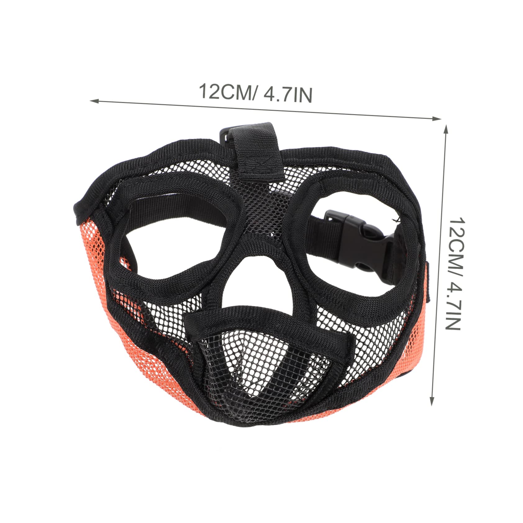 Toddmomy 4pièces Muselière pour Chien à Museau Court Muselière Respirante Maille pour Empêcher Aboiements Et Morsures Accessoire Confortable pour Chiens
