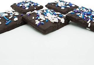 Philadelphia Candies Winter Snowflakes Gift, Dark Chocolate Covered Graham Crackers, 6 Ounce
