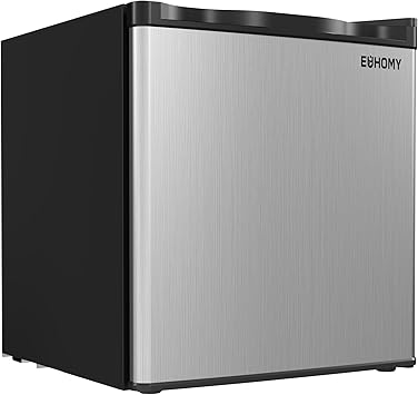 EUHOMY Mini Freezer Countertop,1.1 Cubic Feet, Single DoorCompact Upright Freezer with Reversible