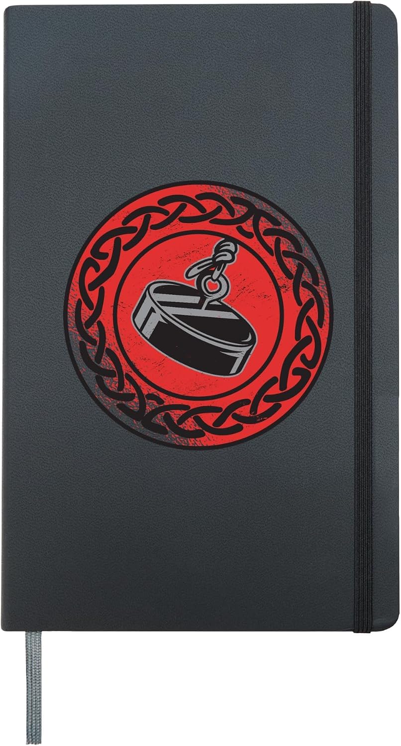 Magnetic fishing fisherman Magnetic Magnet fishing Hardcover Journal, Black