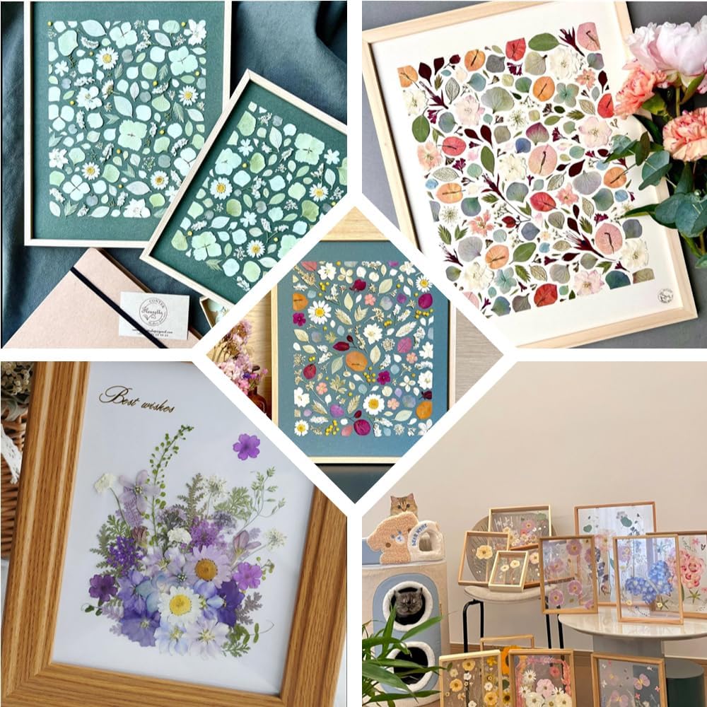 Dried Pressed Flowers, 80Pcs Real Natural Pressed Flowers Bulk for Resin Nail Art Scrapbooking Candle Jewelry Making DIY Crafts Real Dried Pressed Flowers Resin Supplies Kit (Multi Color-2) - Image 5