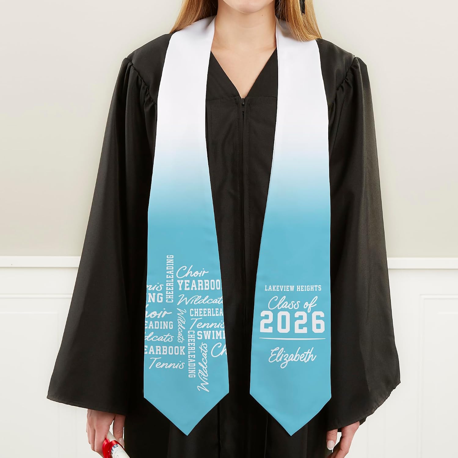 Personalization Universe Repeating School Memories Personalized Graduation Stole