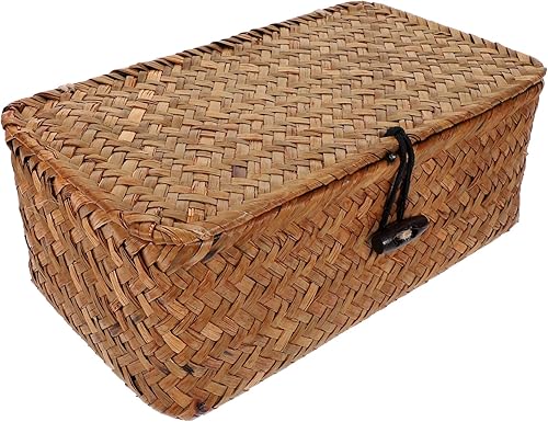 Miniatura 1 de Unomor Organizador de inodoro 3 piezas de bambú manual para bebé, cesta pequeña