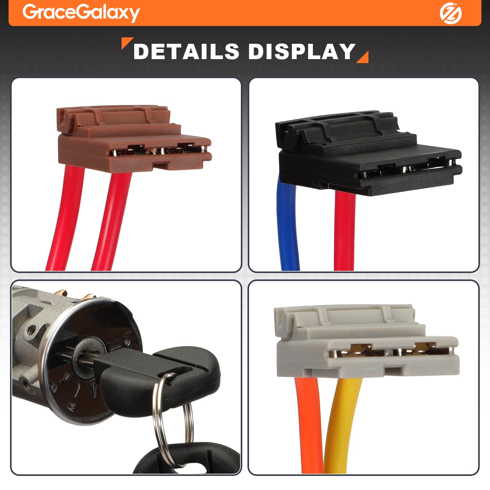 GraceGalaxy Interruptor de Bloqueo de Encendido para Berlingo 1996-2008, 106 I II 806 Partner 96244156 252522