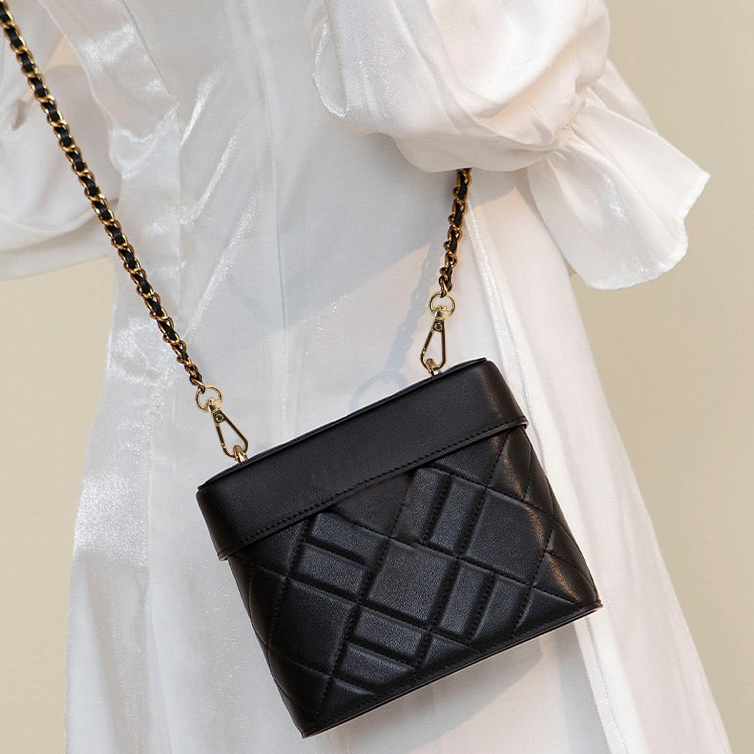 Lot De 8 Chaînes De Sac à Main - 40/60/80 Cm - Doré, Argenté, Noir - Bandoulière Métal Remplacement - Pour Sac à Bandoulière, Crossbody, Pochette - 9