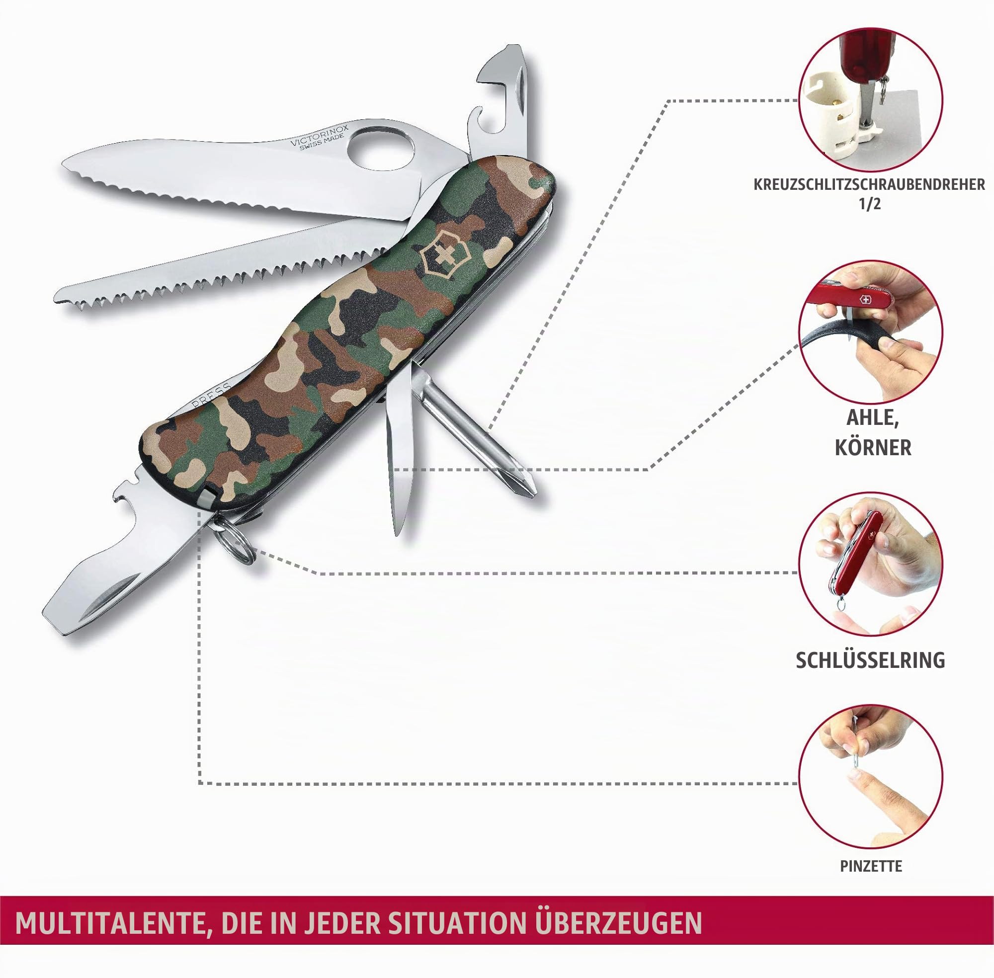 Victorinox Schweizer Taschenmesser Trailmaster MW - Multitool Camouflage