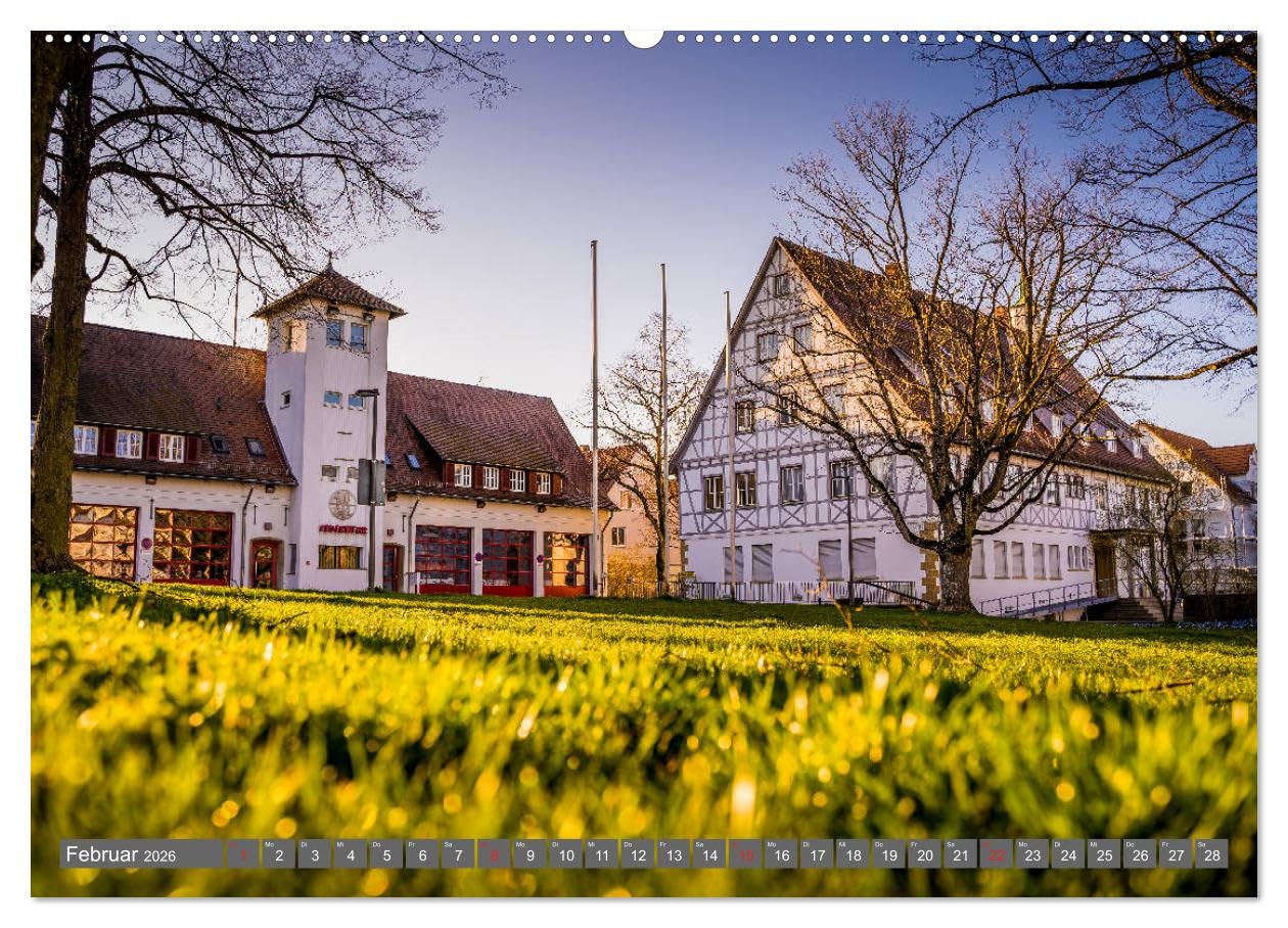 Impressionen aus Leinfelden-Echterdingen 2026 (hochwertiger Premium Wandkalender 2026 DIN A2 quer), Kunstdruck in Hochglanz