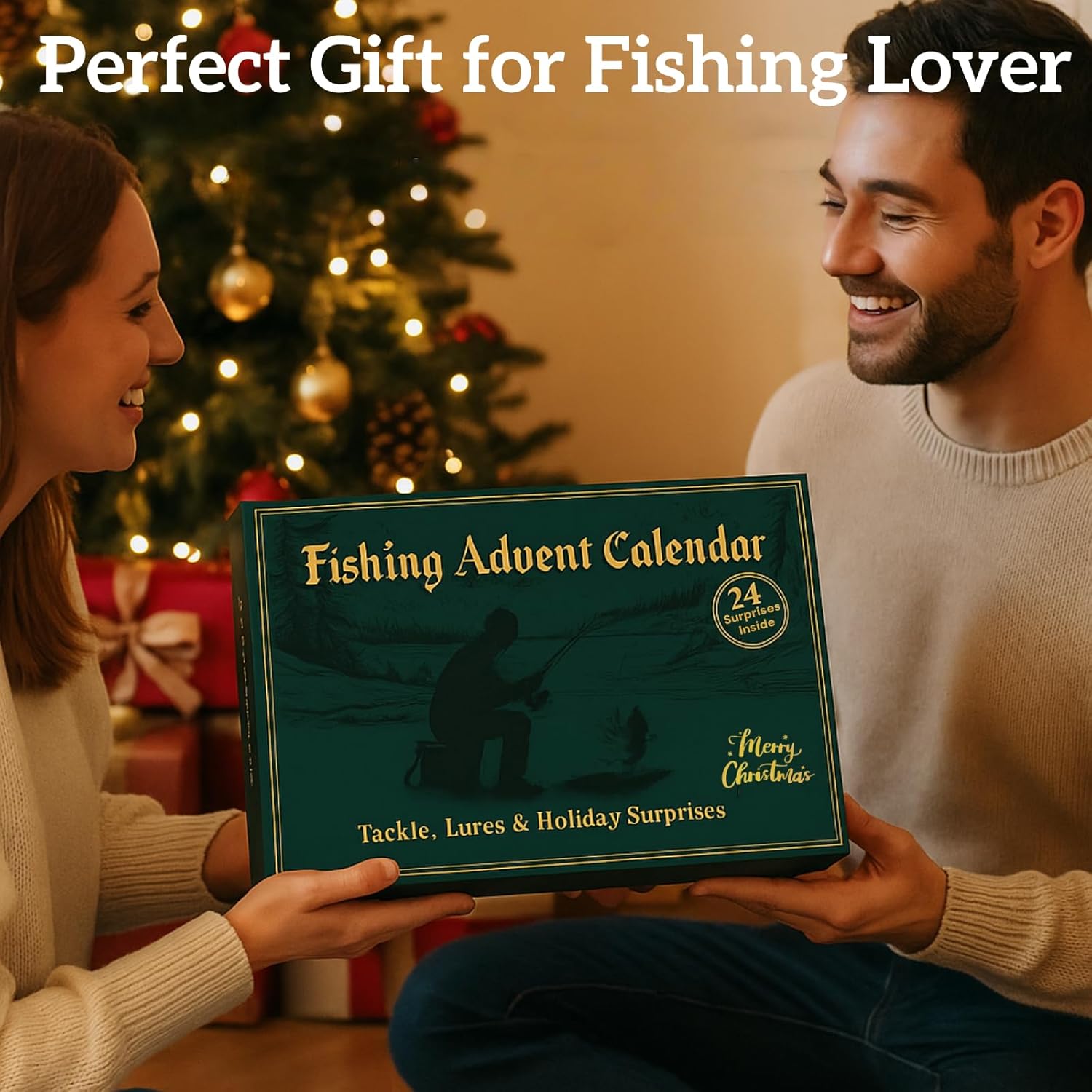 Fishing Advent Calendar 2025 for Men, 24-Day Fishing Tackle Advent Calendar with Lures, Tools, Tackle Box & Holiday Surprises, Christmas Countdown Gift for for Men, Dad, Husband - Image 6