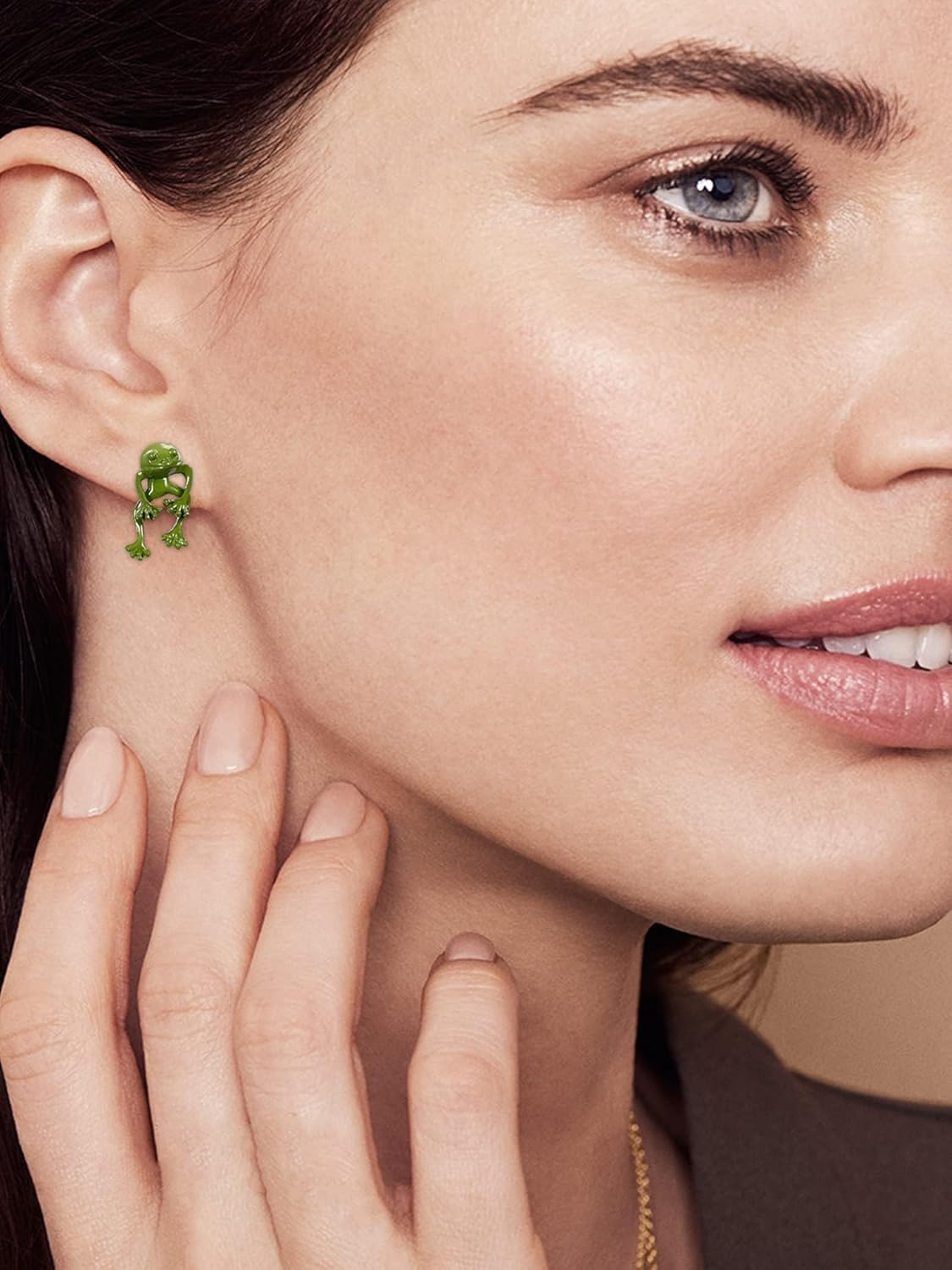 YANCHUN 6 Pairs Cute Animal Bite Earrings for Women 3D Clay Earrings Animal Cartoon Biting Ears Stud Earrings Jewelry Gifts - Image 5