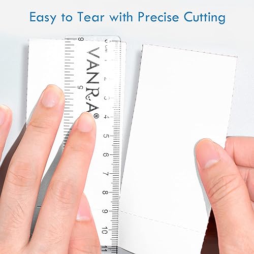 Miniatura 4 de VANRA 1000 Cards Printable Business Cards 3.5x2 in Perforated Card Stock Paper for Laser & Inkjet Printers, 100 Sheets (White)