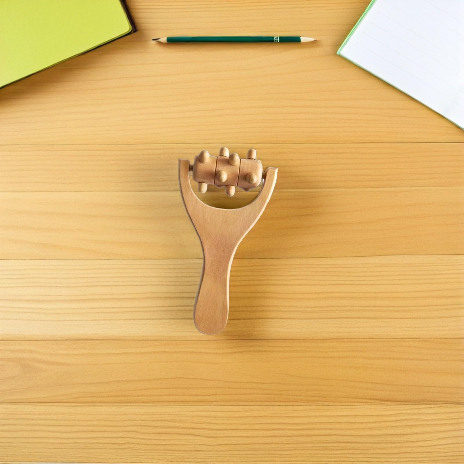 4 piezas Rodillos de Masaje de Madera para Espalda Cuello Pies Brazos Herramientas Portátiles de Madera Natural Ergonómicas Alivio Muscular para Cuerpo Completo