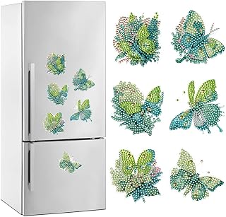 FRANDEK Diamonds Painting Cute Animals Refrigerator Magnets Diamond Art Kit for Adult Painting Fridge Diamonds Painting Stickers DIY Gem Painting Magnets Kits for Fridge