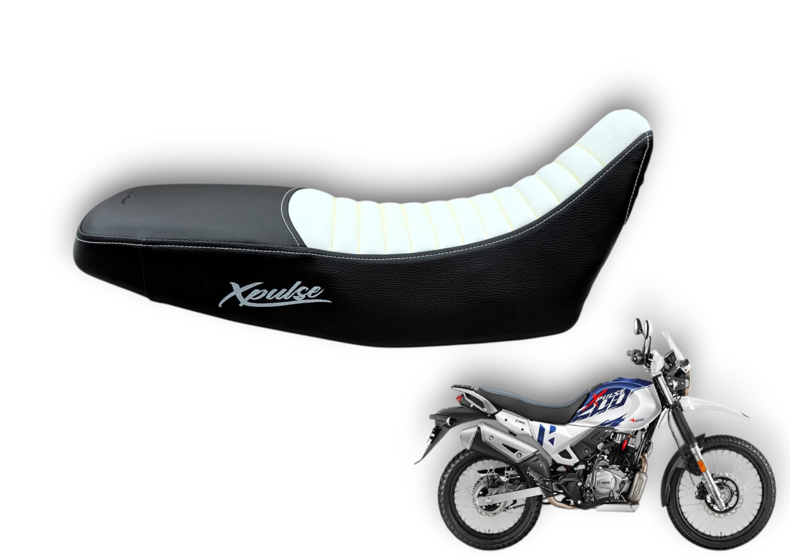 autoleopard X Pulse 200 4V PRO & 200 4V Bike SEAT Cover,Soft Touch Vegan Leather,Double Nylon Stitch,10 MM Cushion Foam,Triple Layer Perfect for Riding Comfort,-image-34