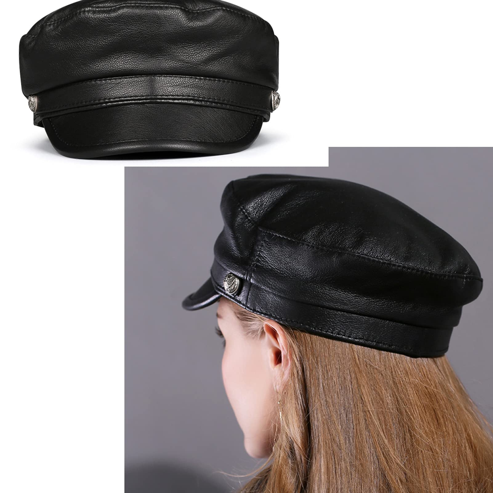 Berretto Newsboy In Pelle | Confronta Prezzi - Foto 5