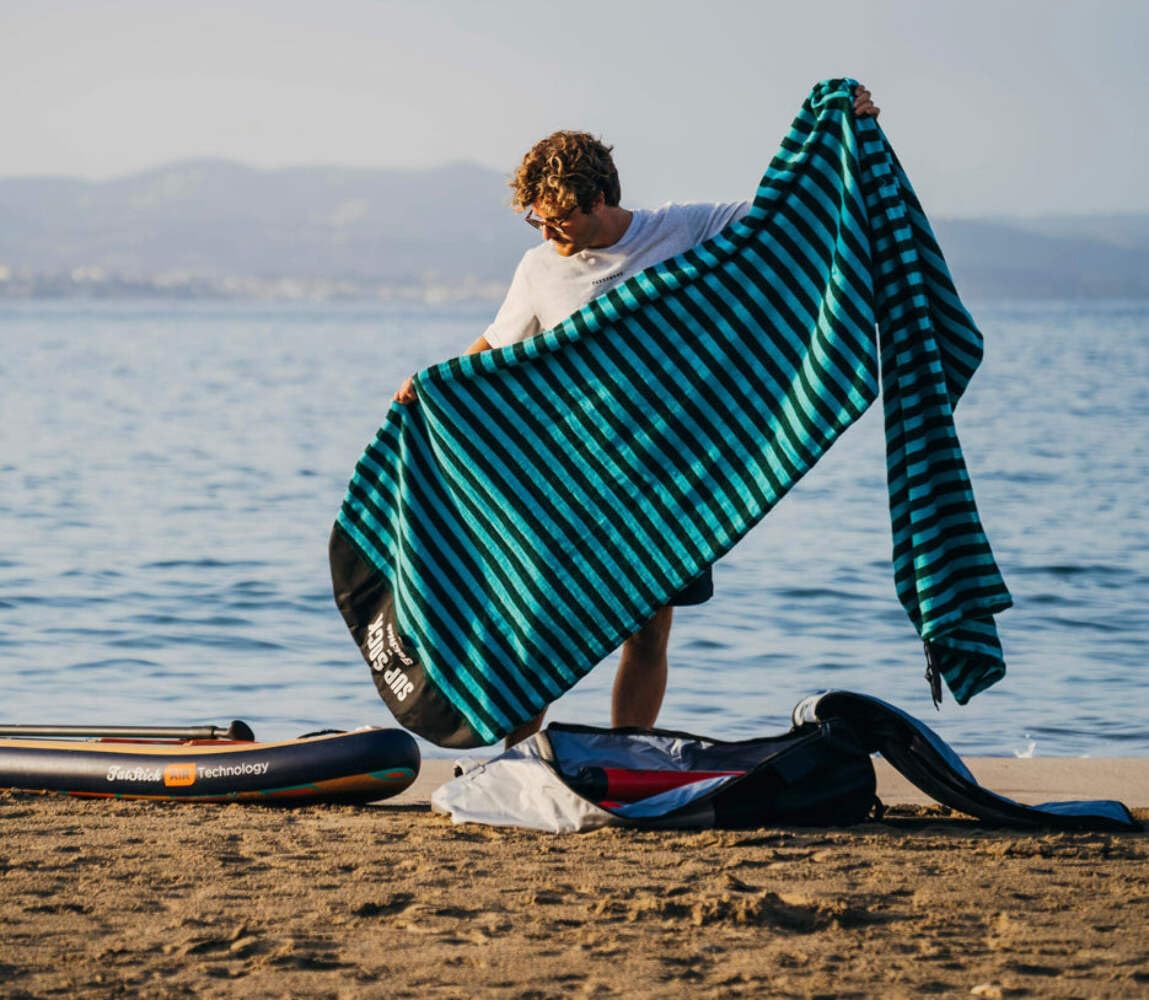 fatstick Housse de protection extensible pour planche à pagaie debout – Convient aux planches de 3 m à 3,5 m – Protège les planches de SUP et de surf – Peut également servir de serviette de plage ou