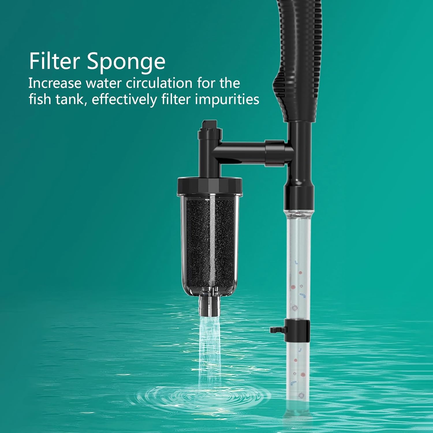 Aquarium Gravel Cleaner, Vacuum Fish Tank Vacuum Cleaner Tools, Algae Cleaner, Suitable for Change Water Wash Sand Water Filter and Water Circulation