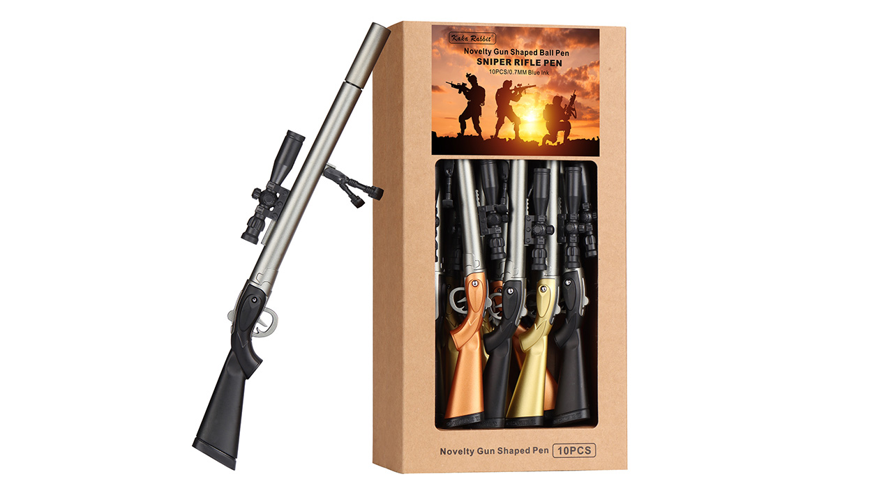 Amazon.com : KAKA RABBIT Cool Gun Shape Ballpoint Pen - 10 Pack