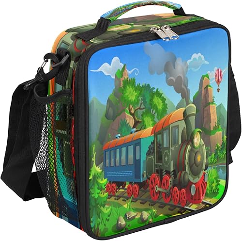 Miniatura 19 de Lonchera Flamingo para niños, bolsa de almuerzo aislada con piña para niñas y niños, bolsa de preparación de comidas congelable con correa