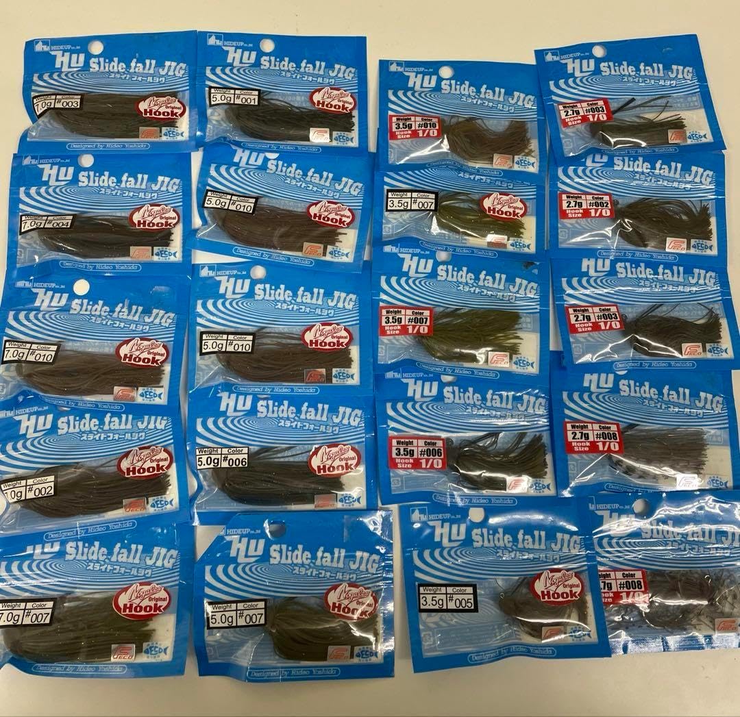 ハイドアップ スライドフォールジグ 20セット ルアーセット スイムジグ