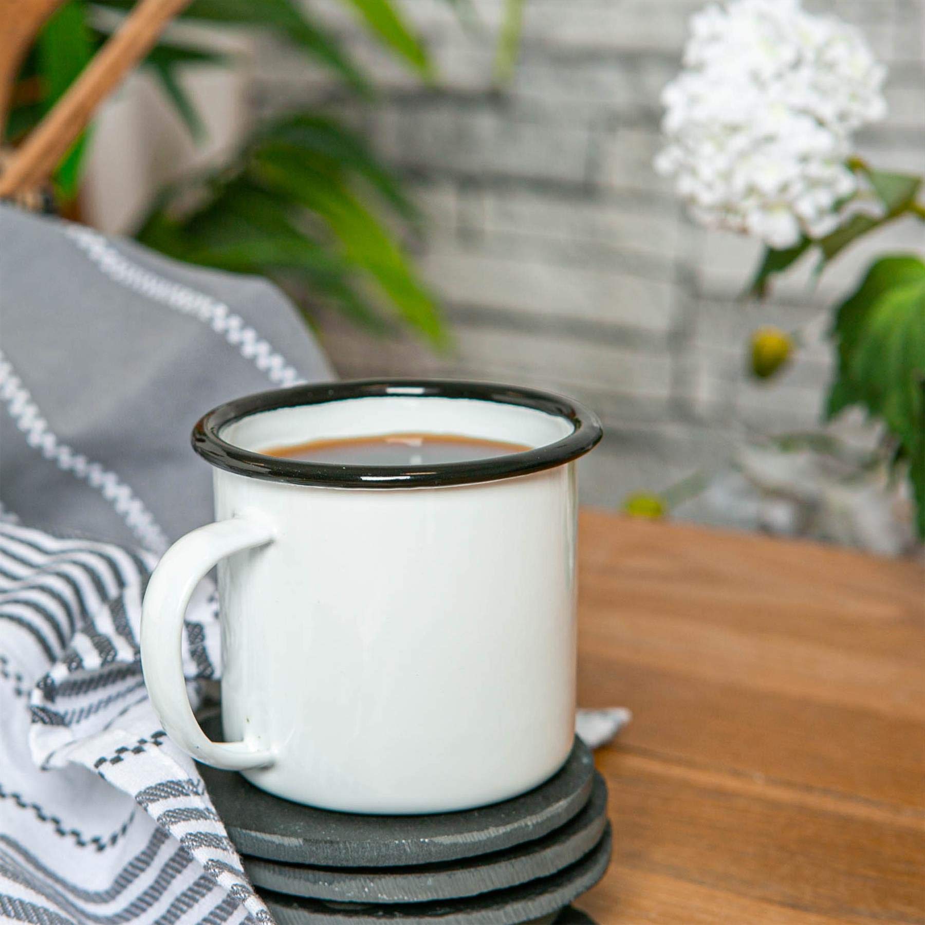 Tasse émaillée 8 Cm Pour Camping Et Randonnée - 350 Ml - Métal Multicolore